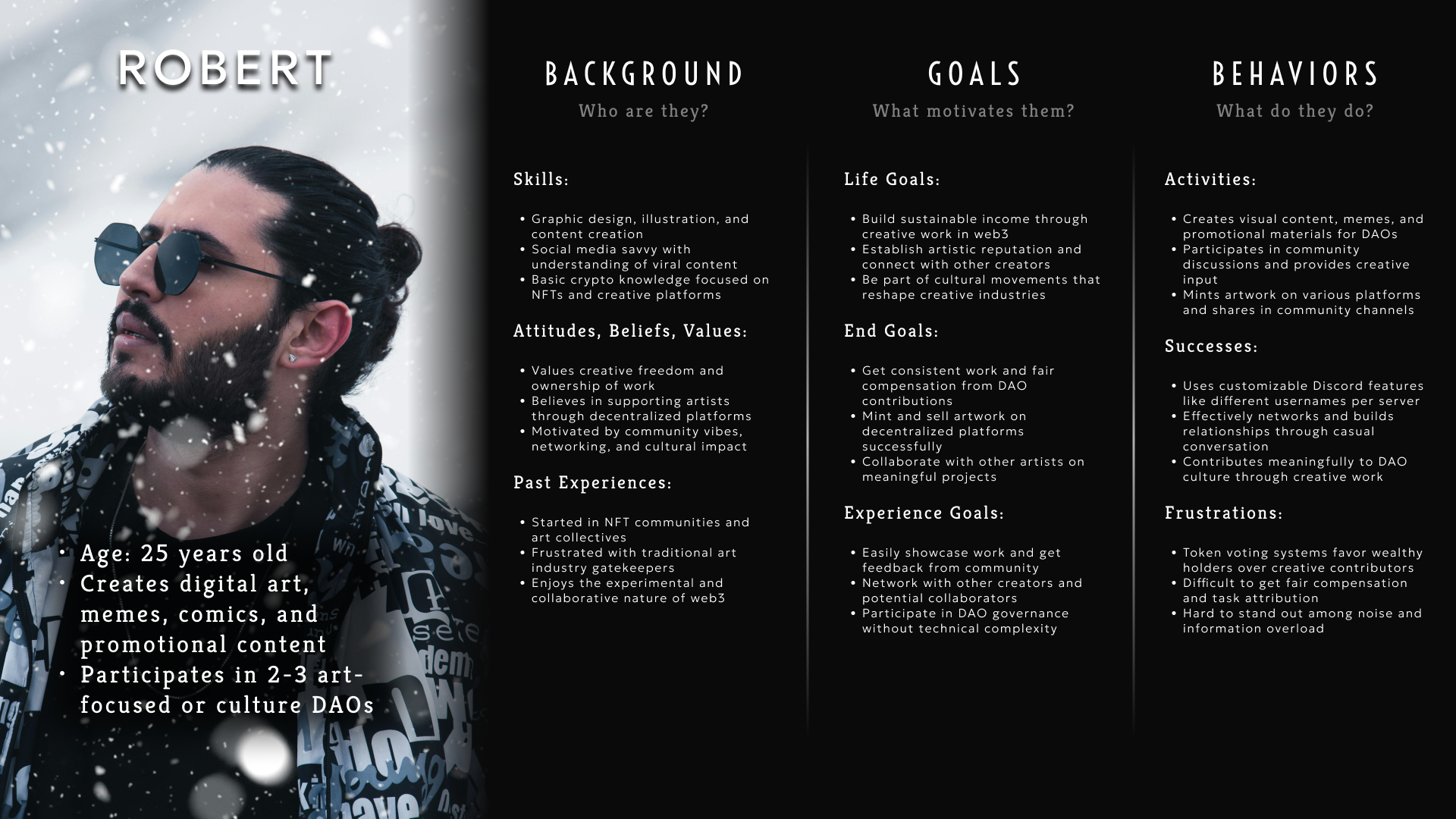 Robert persona