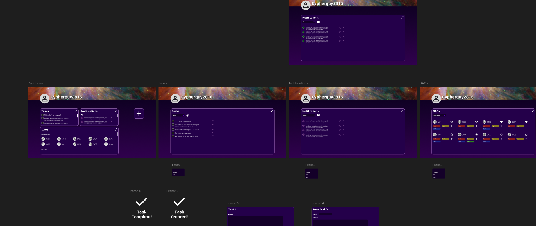 Screenshot of original project